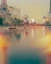 On September 12, 2026, Céline Dion returned to the stage in Paris after six years away. Assigned by M Le Monde to document Las Vegas, Gregory Halpern captured the essence of the city where the Quebec singer had lived for 20 years. 

Halpern dresses the portrait of a city built like a set, planted in the middle of the Mojave Desert. From 2003 to 2019, Dion pioneered the "residency" model there, before secretly preparing her Paris comeback.